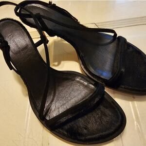 ++sold++ebaAnn Demeulemeester RARE 39 eur 8.5 us VinTaGe open heel horse hair